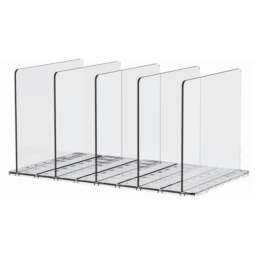 CTRLZS Purse Organizer for Closet, Shelf Dividers for Closet Organization Adjustable Plastic Handbag Organizers for Closets Easy to Use