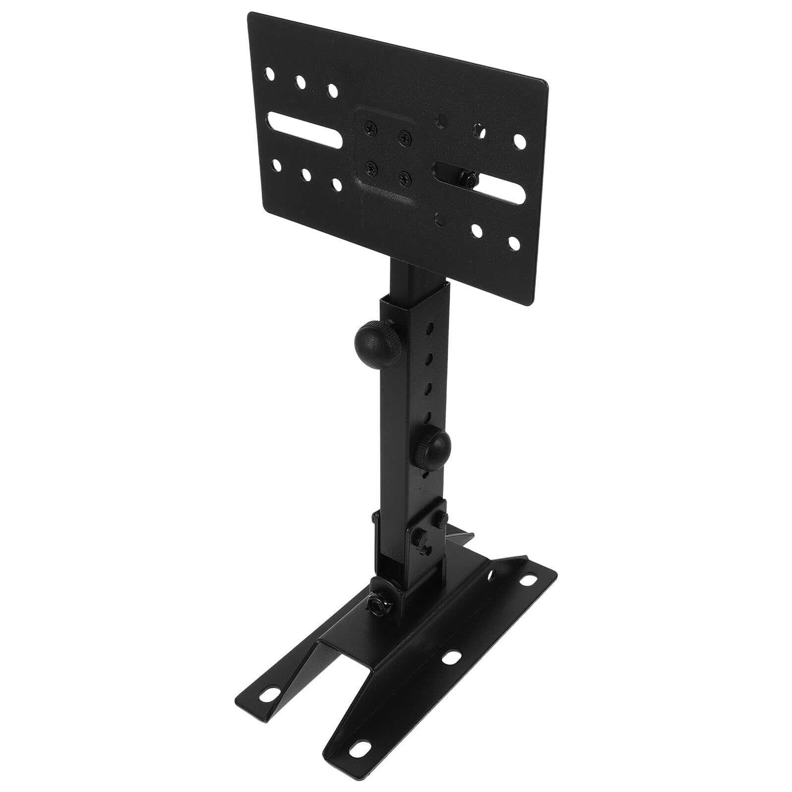 POPETPOP Support Mural Réglable pour Haut-Parleur en Métal Épais Support Extensible pour Enceintes Murales Fixation Stable pour Système Audio Domestique et Ktv Usage Intérieur