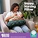 Boppy Nursing Pillow - Firm, Ergonomic U-Shaped Bottle and Breastfeeding Pillow with High Lift for Comfort and Support, Spacious Surface - Forest Green Dinos