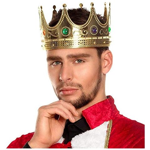 Hat King Crown Mens Fancy Dress Nativity Medieval Book Day Adult Costume Accessory Cover