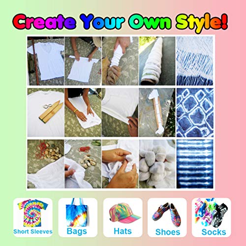 Tie Dye Kits 26 Colors with Spray Heads for Kids,Adults Party Supplies,Permanent One Step Tye die Kits for Textile Shirt Fabric Canvas Shoes T-Shirt Clothing.Non-Toxic DIY Tie-Dye Handmade Project