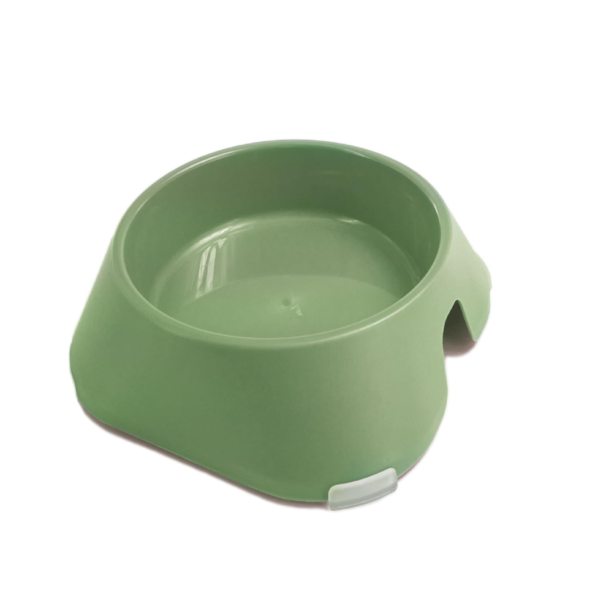 Ancol Made From Round Pet Bowl in Green Dishwasher Safe Hygienic Lightweight Durable Non-Slip Bottom Indoor Portable Dog Puppy Feeding Dish