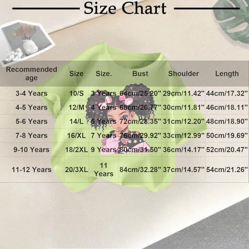 Girls Short Sleeve T-Shirt Cool Girl Graphic Tees Shirts Summer Cute Cotton Tshirts Tops 20252