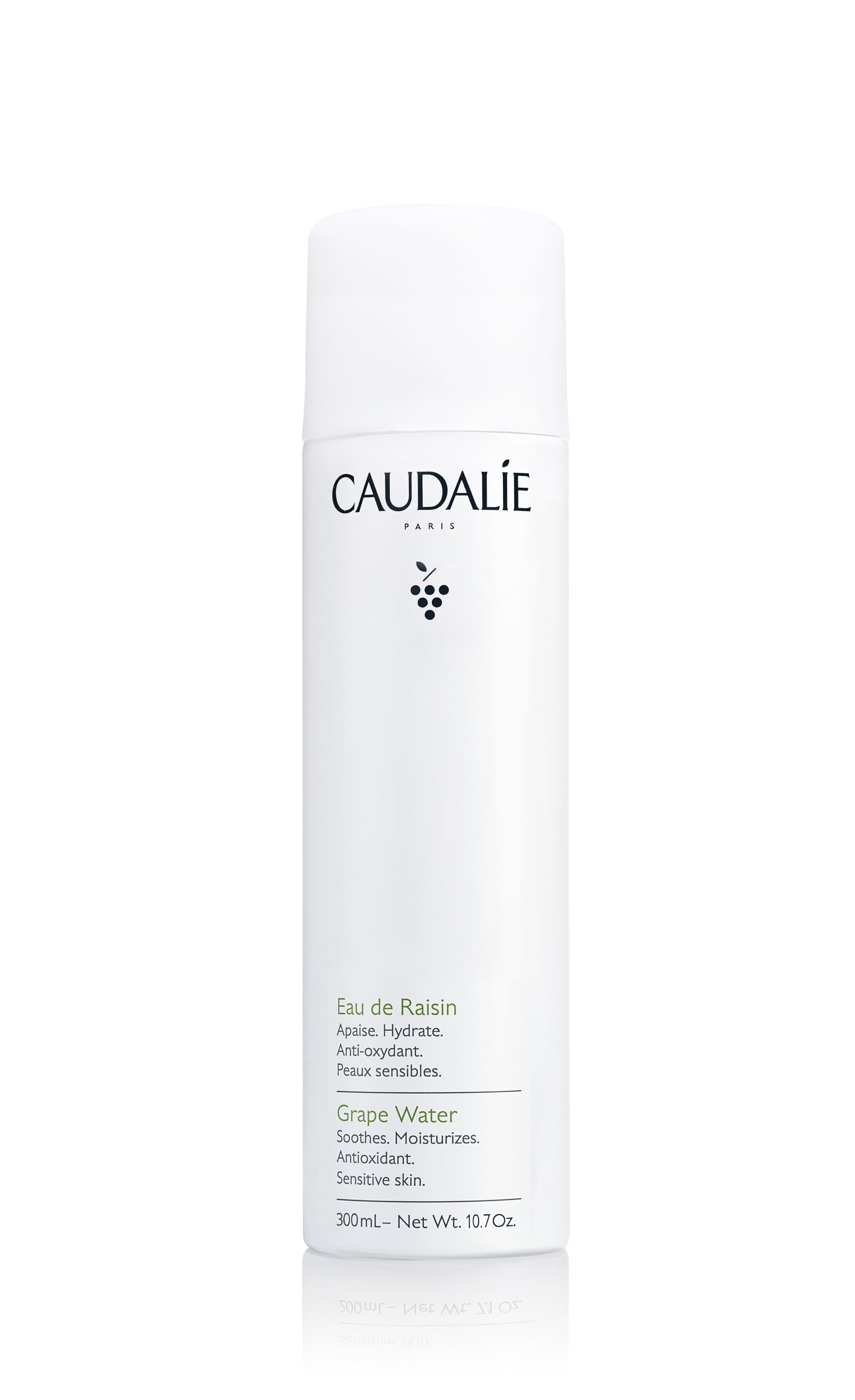 Caudalie Grape Water Face Mist, Soothing Organic Facial Spray for Sensitive Skin, Dermatologically tested and Fragrance-free, 10.7 Ounce