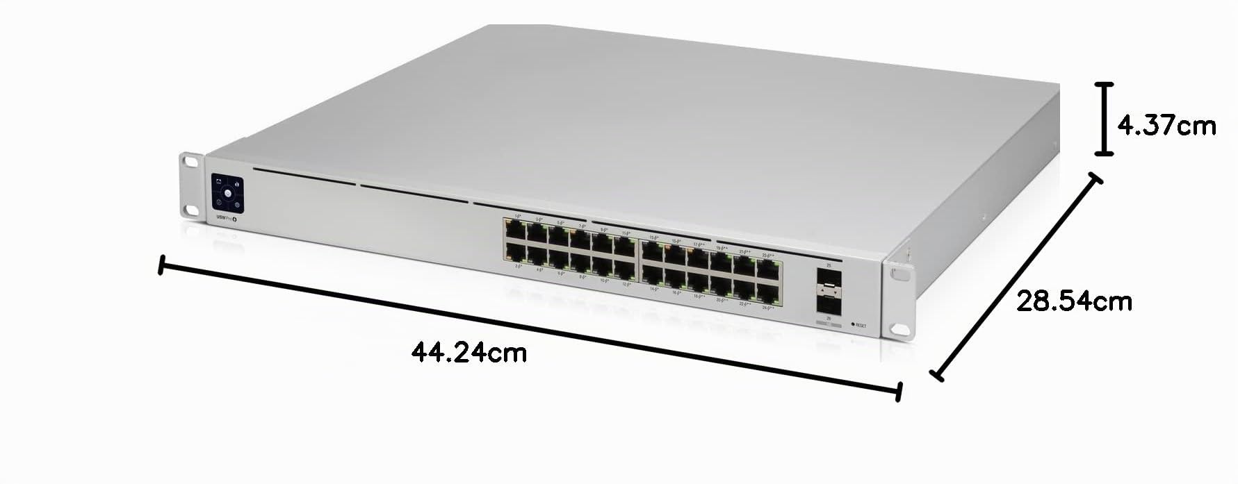 Ubiquiti Unifiswitch Pro 24 Rackmount Gigabit Managed Switch, 24x RJ-45, 2x Sfp+, Poe++, Gen2 (usW-PrO-24-Poe)