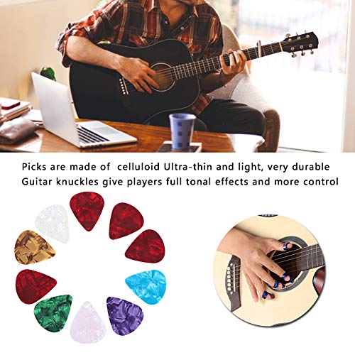 Kit D’accessoires pour Guitare Comprenant 10 Médiators en Celluloïd + 4 Curseurs de Guitare + 8 Doigtiers avec Boîte en… - Les Beatles, Paul McCartney, John Lennon, RIngo Starr, George Harrison Kit D'accessoires pour Guitare Comprenant 10 Médiators en Celluloïd + 4 Curseurs de Guitare + 8 Doigtiers avec Boîte en… – Image 4