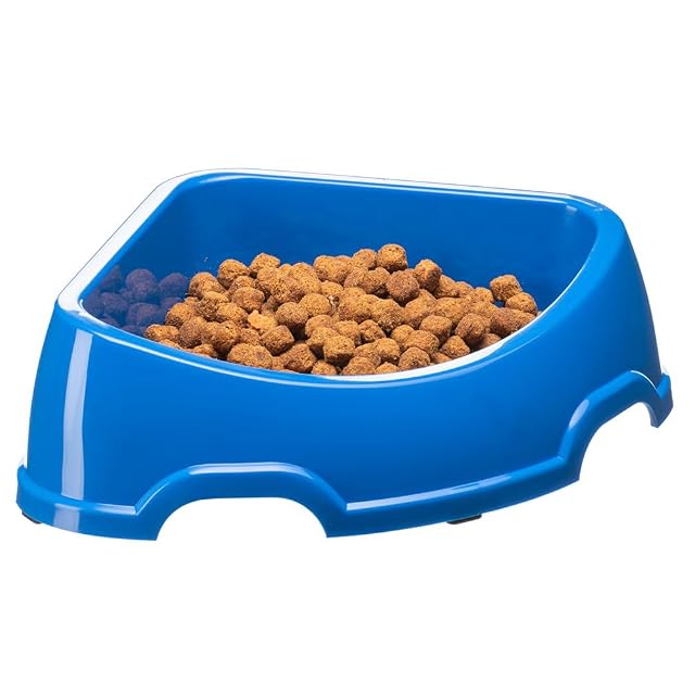 Foto 2 de 5 de Ferplast Party Comedero para Perro y Gato Ecològica, Antideslizante, Apto para Viajar, Plástico Reciclado