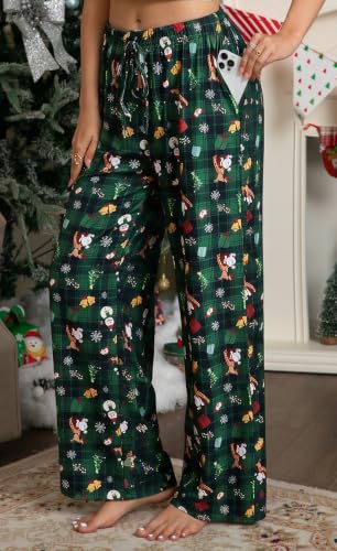 Image of X-Image Women Comfy Casual Pajama Pants with Pockets & Drawstring