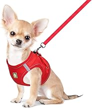 FEimaX Dog Harness and Leash Set, Padded Soft Mesh Adjustable Reflective Puppy Vest for Small Dogs and Cats