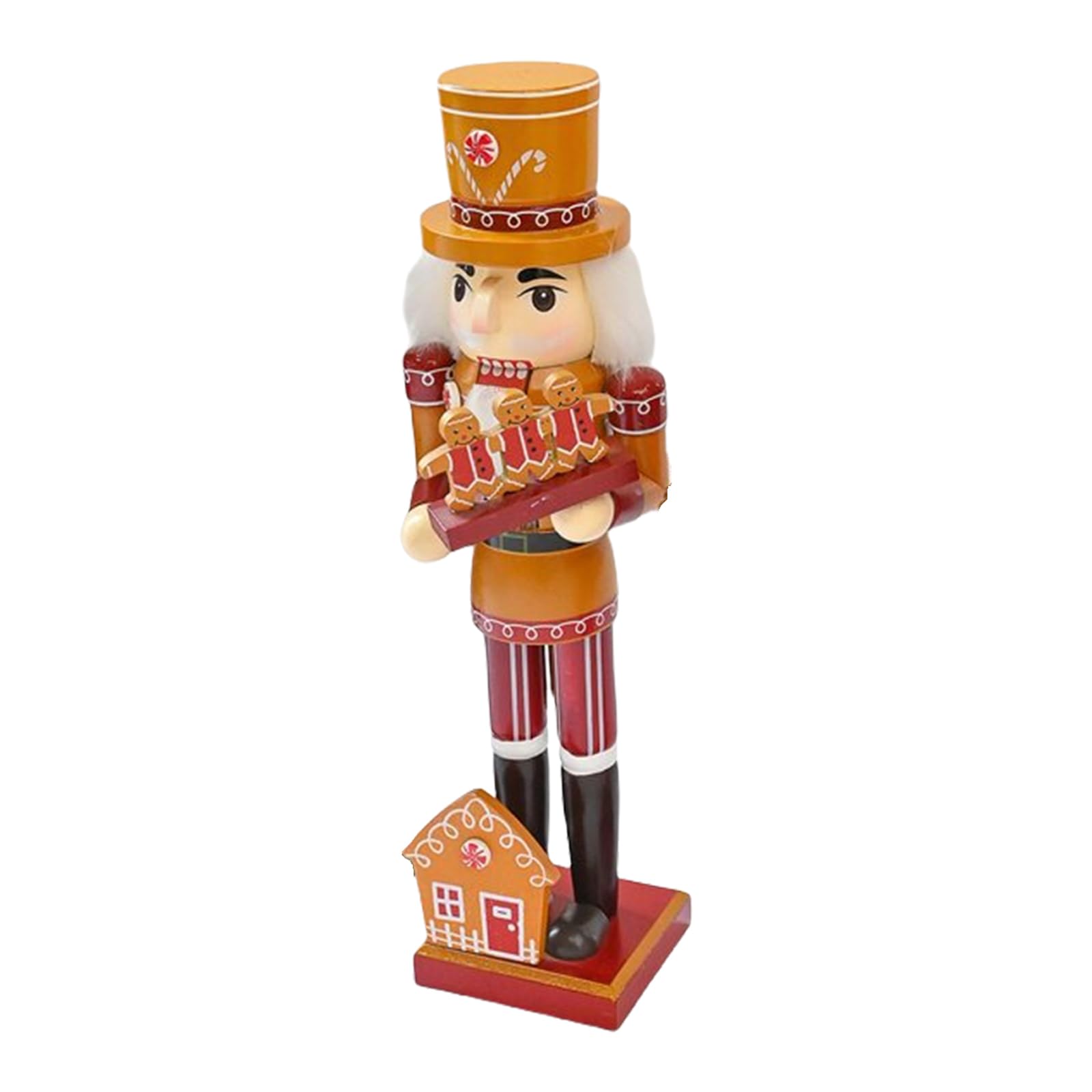 Pangboer F Estival Nutcrackers Soldier Ornament Delicate Christmas Wood Nutcrackers Soldiers Hand Painted Estival Decoration Painted Dolls
