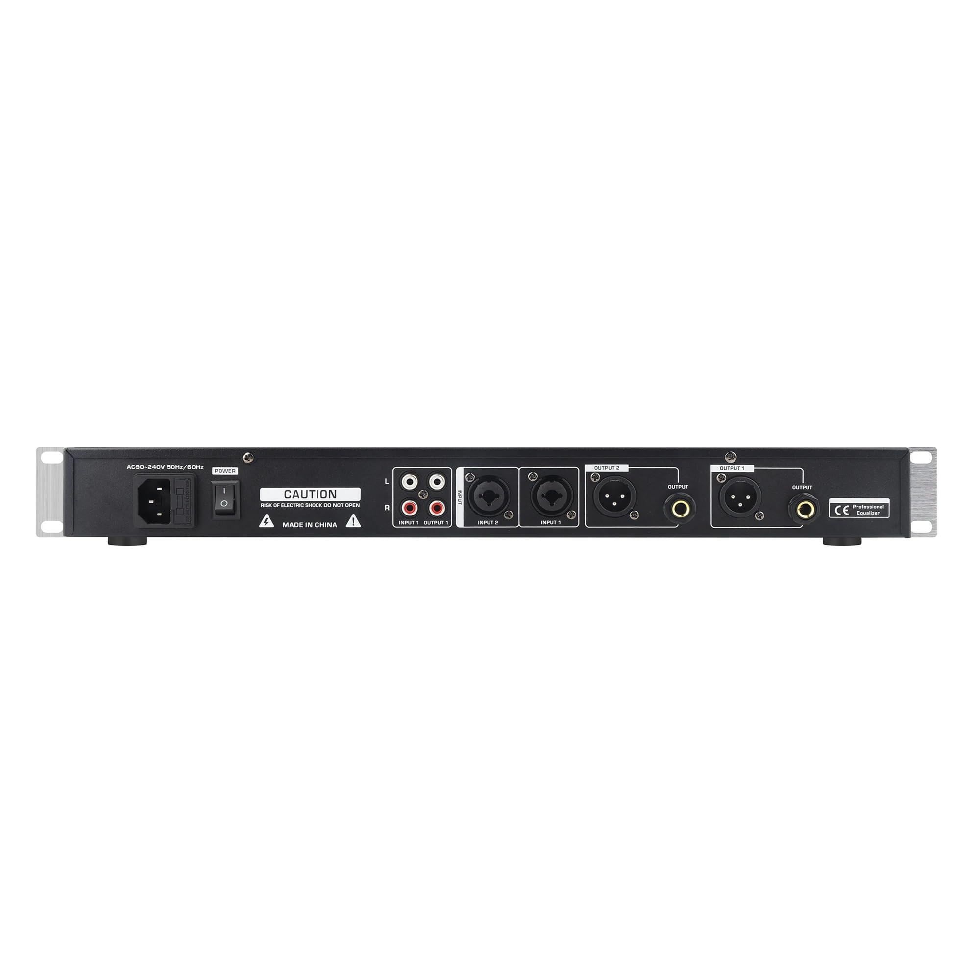 ECUALIZADOR Digital De 31 Bandas, Efecto DSP, Ecualizador Profesional De Espectro, Altavoz Con Pantalla LED, Audio Con Reducción De Ruido(B White)