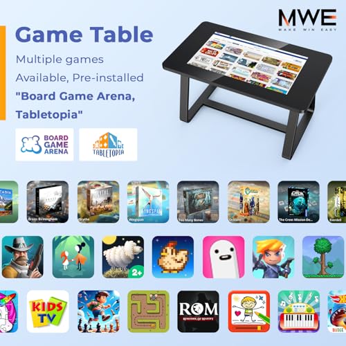 Image of MWE 32 Inch Game Table, Multifunctional Touchscreen Table, Detachable Interactive Display for Indoor Entertainment, Meetings & Education, Android 13, 8+128GB