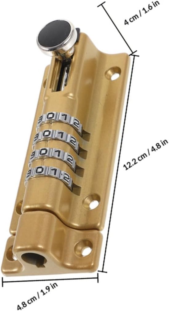 Cabilock 2pcs Combination Cabinet Door Locks Mechanical Drawer Latch Rust-Resistant Security Lock for Outdoor Wooden Doors with Screw Installation