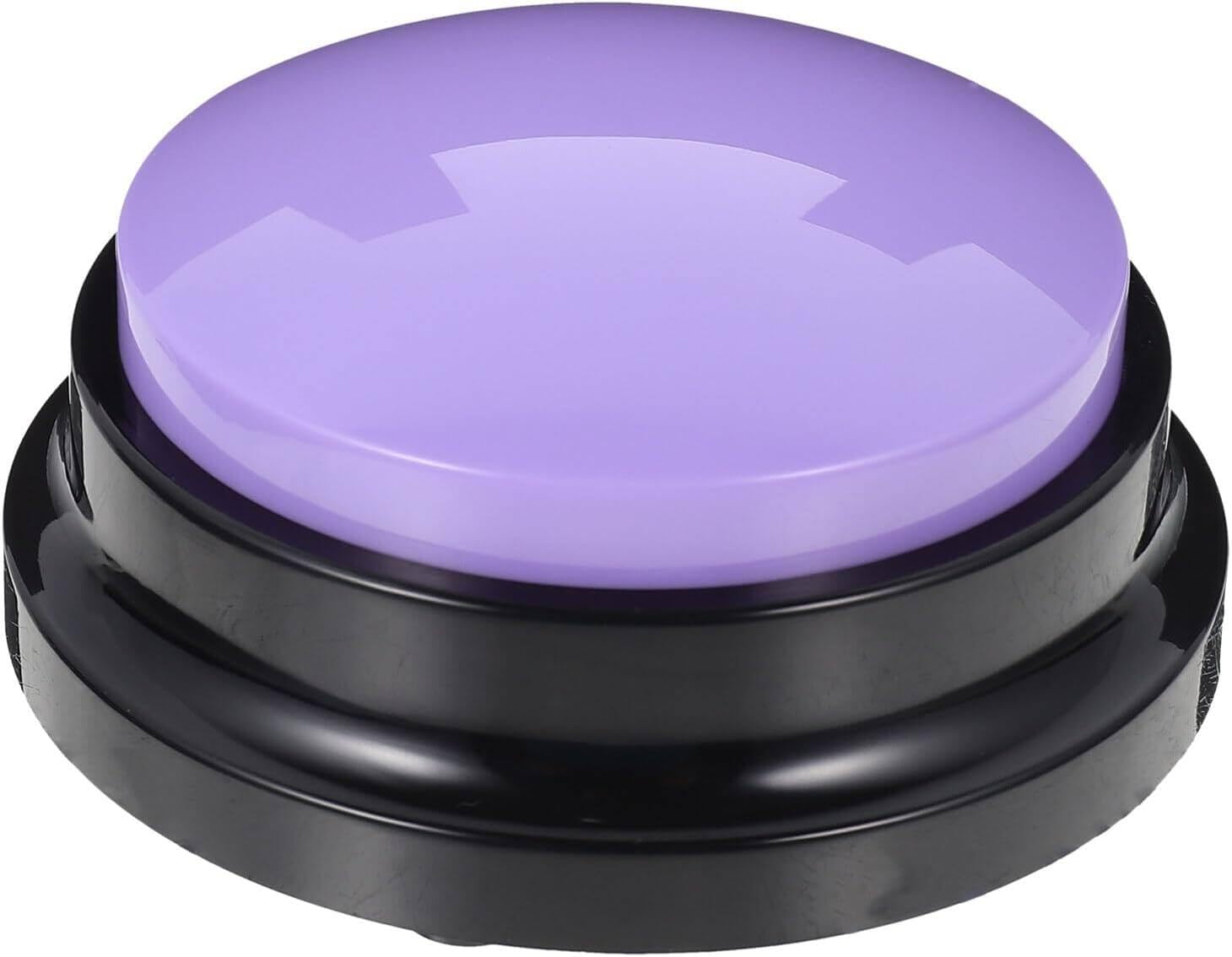 Sound Button for Dog and Cat Training - Recordable Pet Buttons with Abdominal Wear - Purple