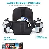 Raytix Hydration Running Beltrunning Water Bottle Adjustable Buckle Fits All Waists Fits iPhone Plus - with 2 BPA Free Water Bottles