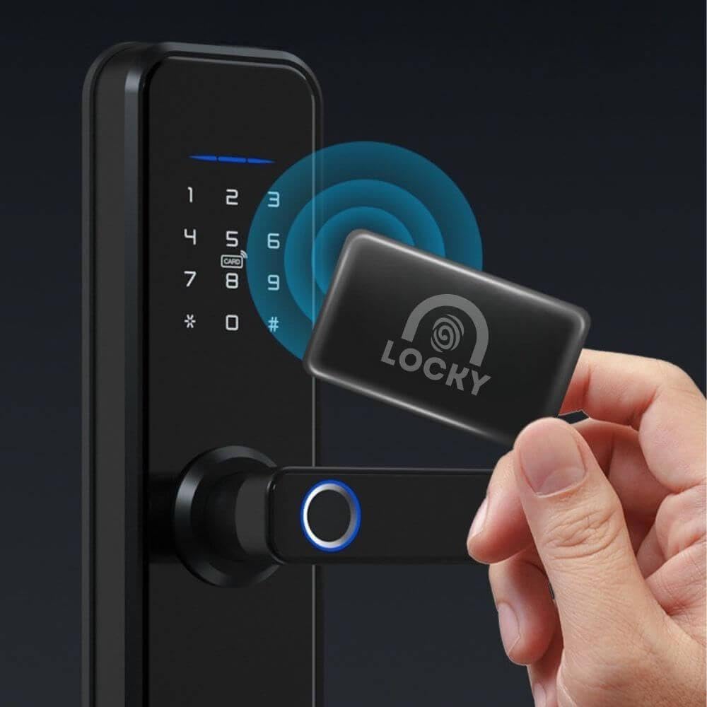 LOCKY-2 Serrure connectée Biométrique, Code, Badge, App, Wi-Fi intégré, Bluetooth