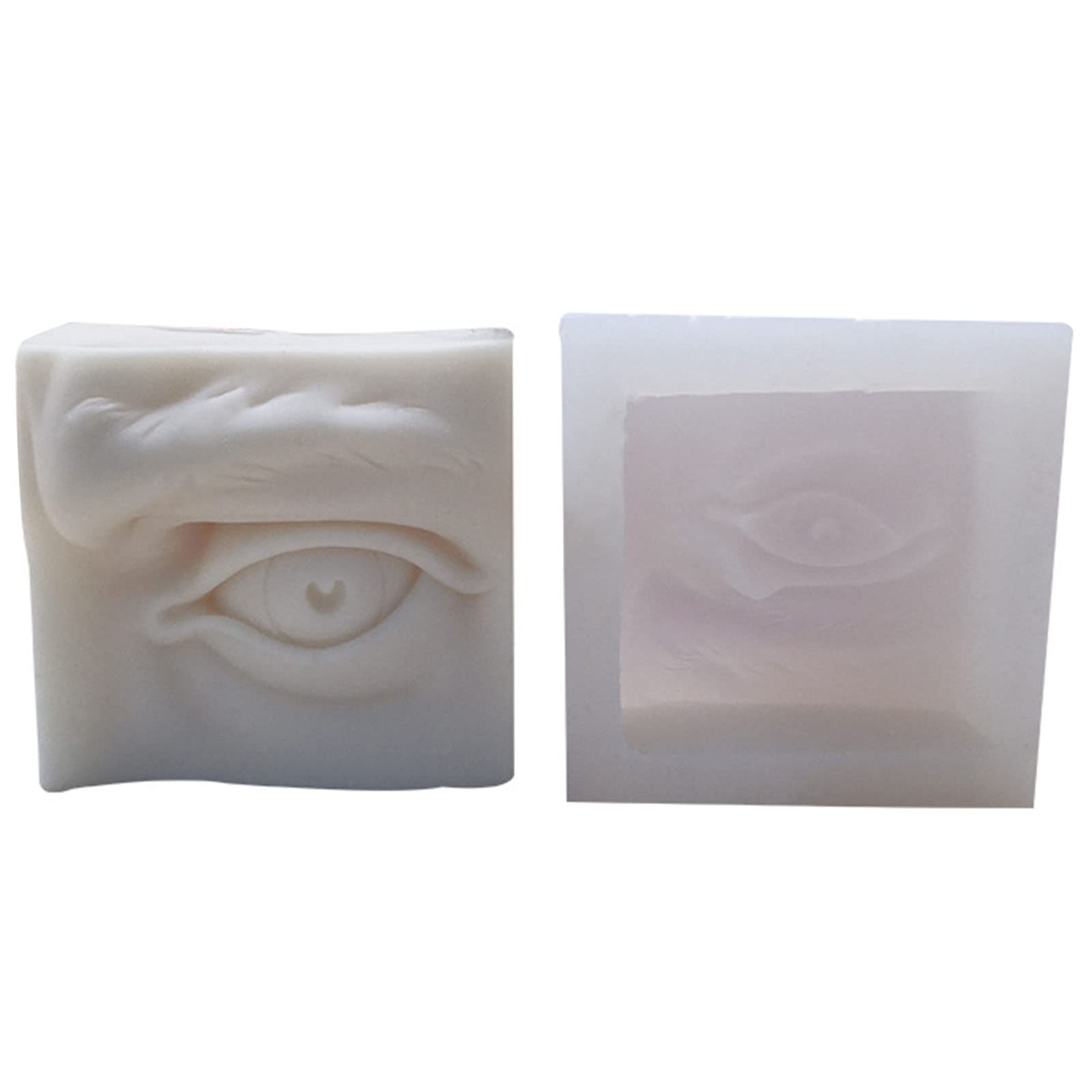 Plcpdm D Eye 3D Ear Mouth Eye Nose Professional Mold Silicone Flexible Plaster Wax Soap Making Craft Decorating Tool Silicone Molds For Soap Resin Unique Epoxy Resin Casting For Lover Adults