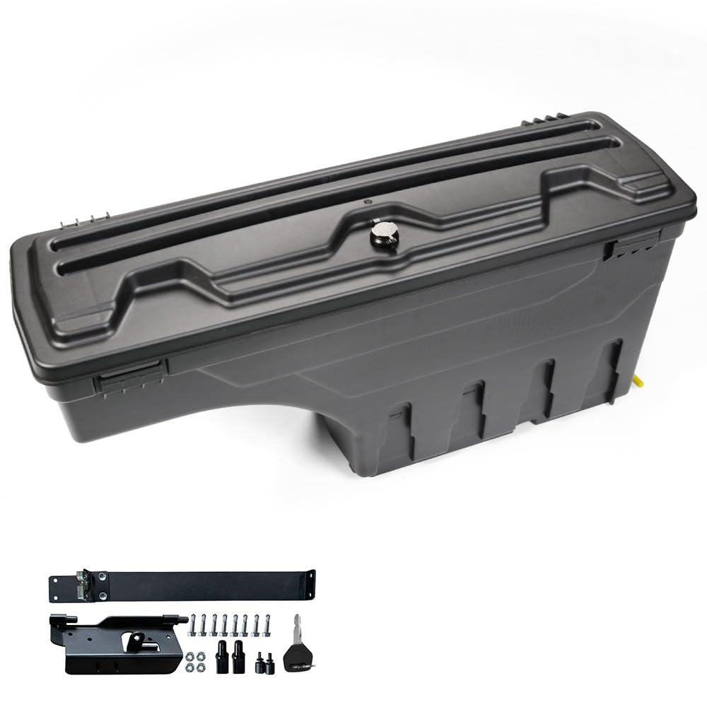 PIT66 Lockable Truck Bed Toolbox Storage Box, Compatible With Dodge Ram 1500 2500 3500 2002-2018,Truck Tool Box Drawer Right Passenger Side