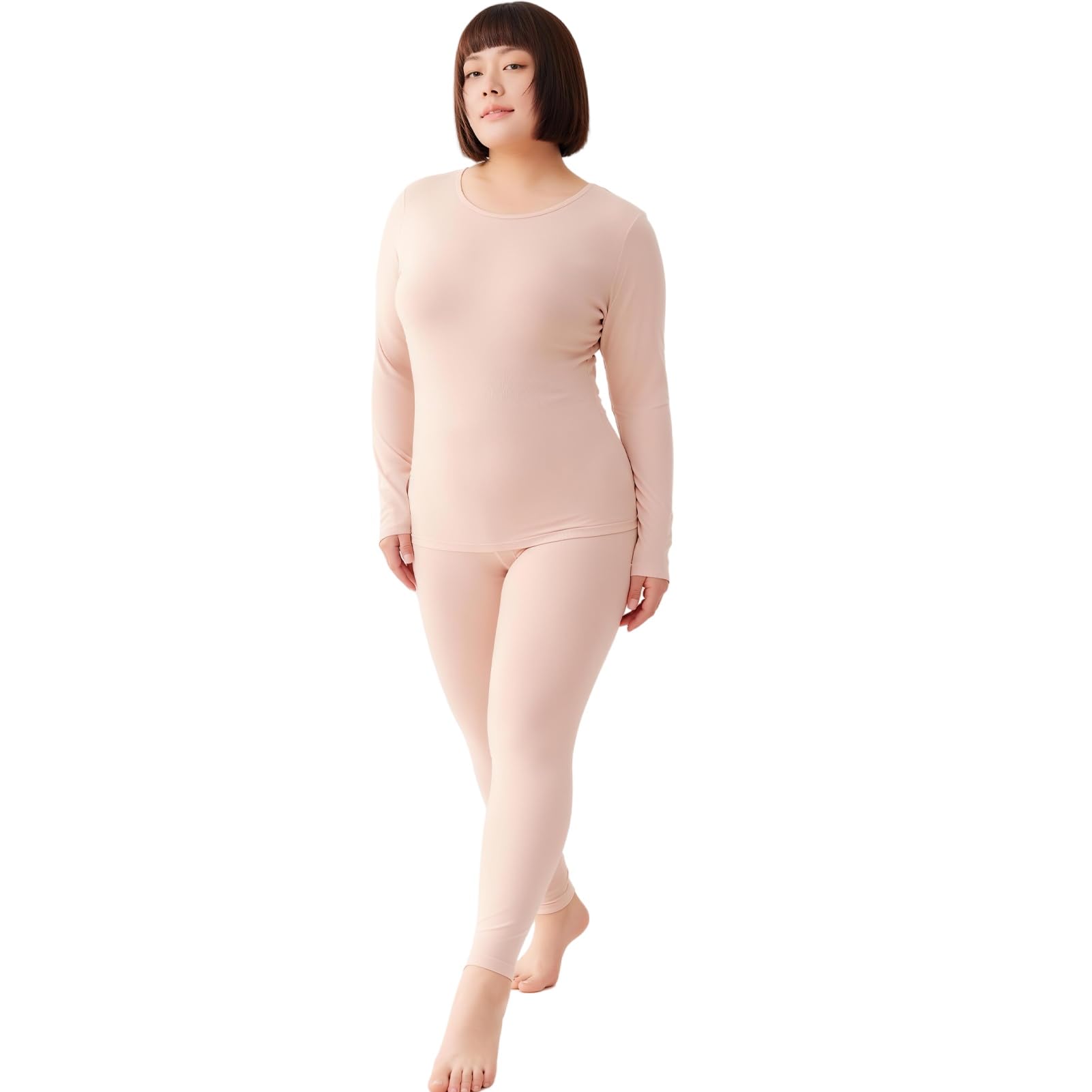 Conjunto Ropa Termica Mujer Extra Calido Set Interior Camiseta Manga Larga Malla Termico Deportiva Invierno Frio Extremo Deporte Esqui Montaña