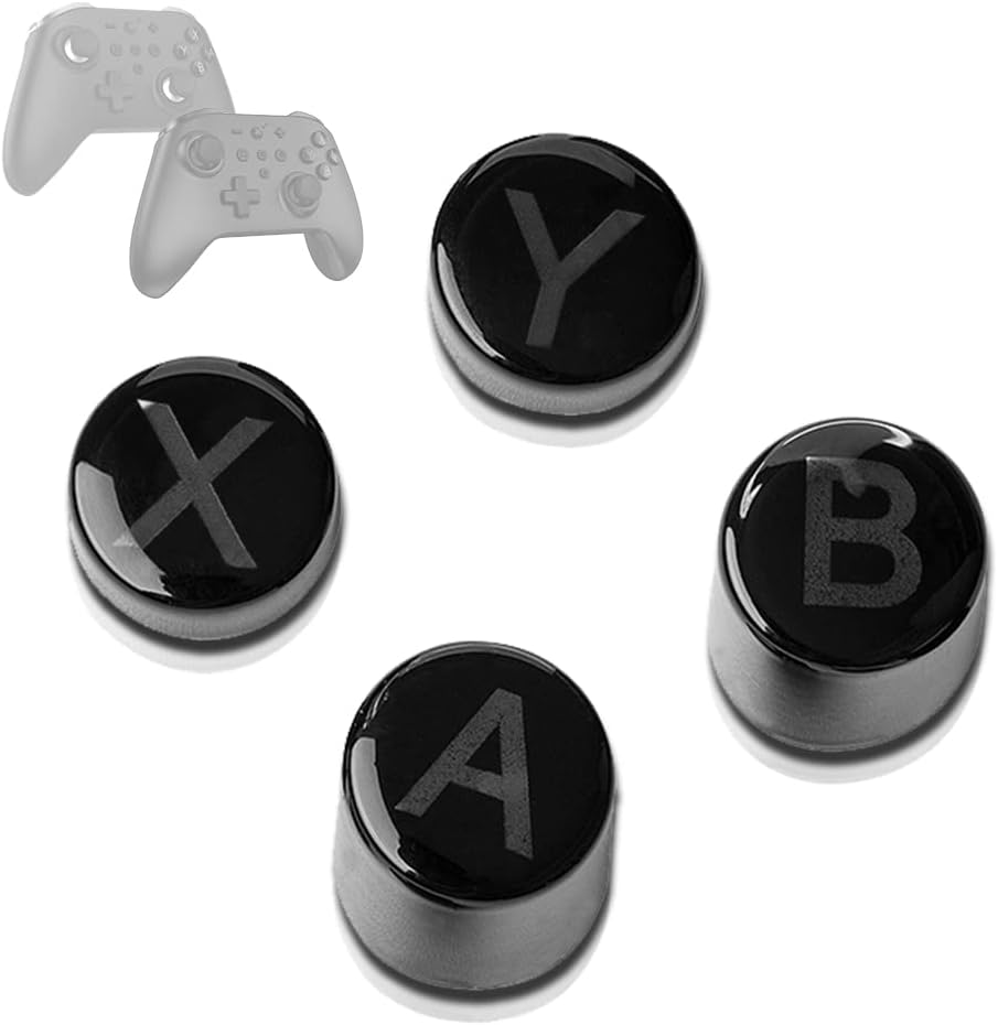 GuliKit King Kong 2 & 2 Pro Controller/Zen Pro Controller Keycap, PC/Switch Button Layout, Anti Wear-Out Letters, Easy Replacement(ABXY)