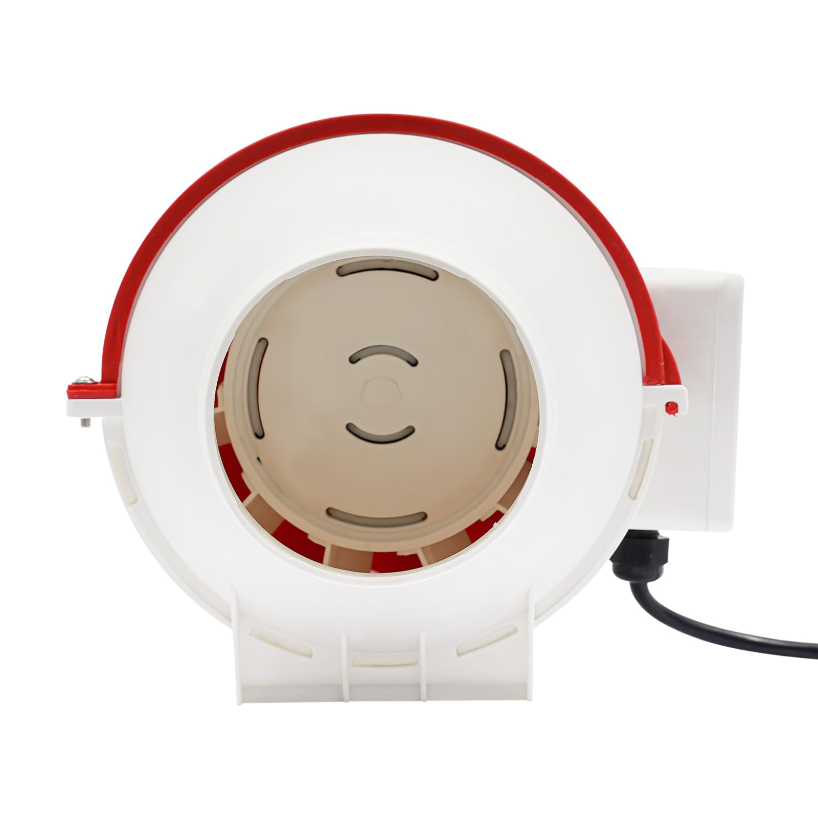 Wentylator rurowy, dmuchawa 100 mm, regulowany silnik, wentylator wyciągowy, 310 m³/h, wentylacja i dmuchawa wywiewowa, z wtyczką UE i pilotem zdalnego sterowania, do łazienki, WC, kuchni,