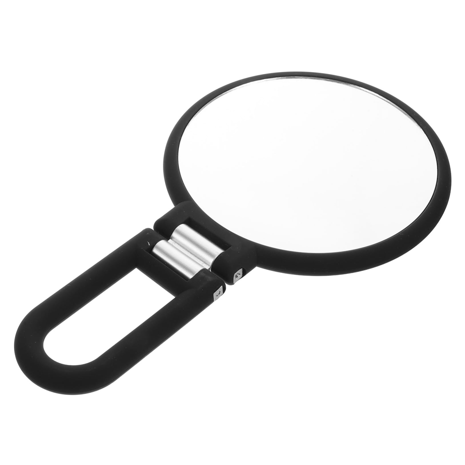 FOMIYES Double Sided Folding Makeup Mirror Portable Handheld Mirror with Magnification Chic Design for Travel and Tasks Elegant Vanity Accessory