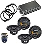 Harmony Audio Compatible with Buick Enclave 2008-2017 Factory Speaker Replacement Bundle (2) R65 & CXA360.4 Amp