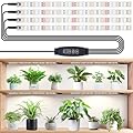 LBW Grow Light for Indoor Plants Full Spectrum, Plant Lights for Indoor Growing with 10 Brightness Levels & Timer 4/8/12 Hours, 240 LED Grow Lights Strip for Plant Growing, 1 Pack