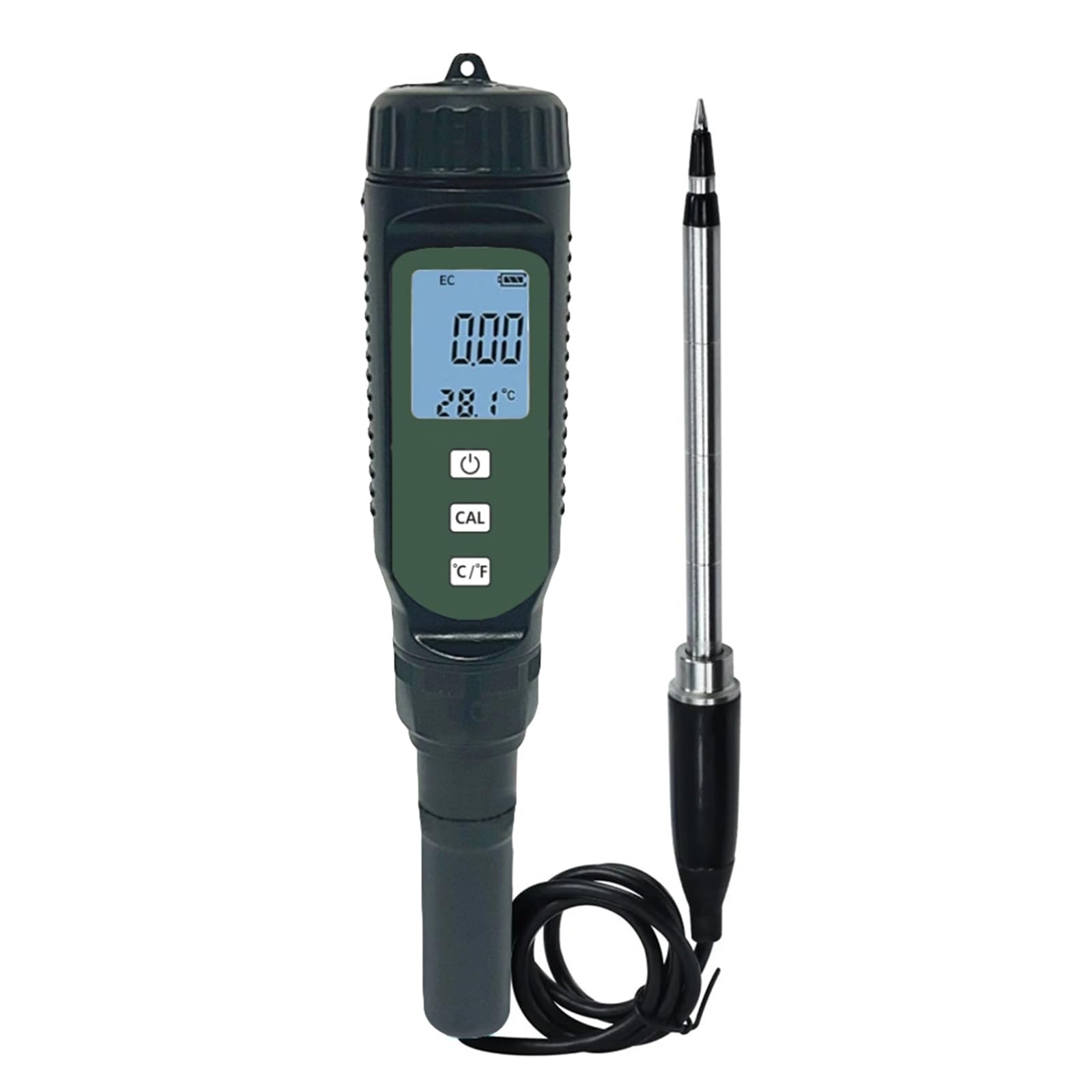 ABS Conductividad del suelo Detector de conductividad del suelo Herramienta ligera para mediciones precisas de invernadero agrícola jardín