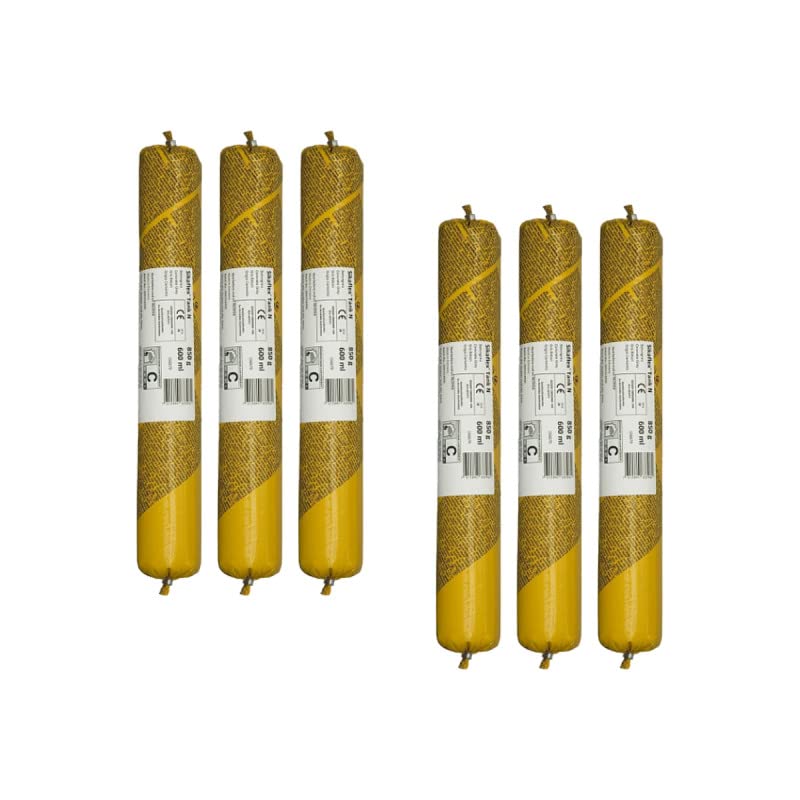 Lot de 6 mastics élastiques SIKA - Sikaflex Tank N - Recharge 600ml