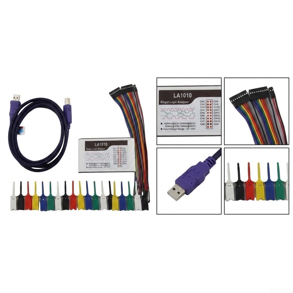 Analizador Lógico 16 Canales 100MHz USB LA1010