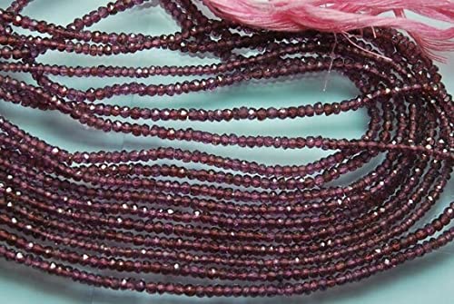 Grenat violet rose facetté 3mm, pierres naturelles de qualité gemme