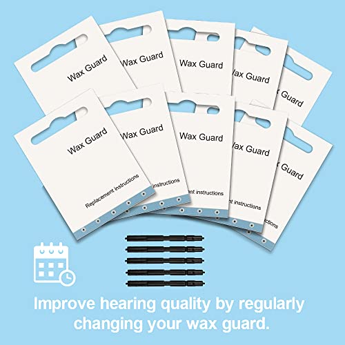 50-Pcs 1Mm Disposable Wax Guard Filters Cleaning Tool Accessories Hearing Aid Wax Guard Filters For Phonak, Widex, Unitron And Resound Hear Clear Hearing Aid Filters #TOP4