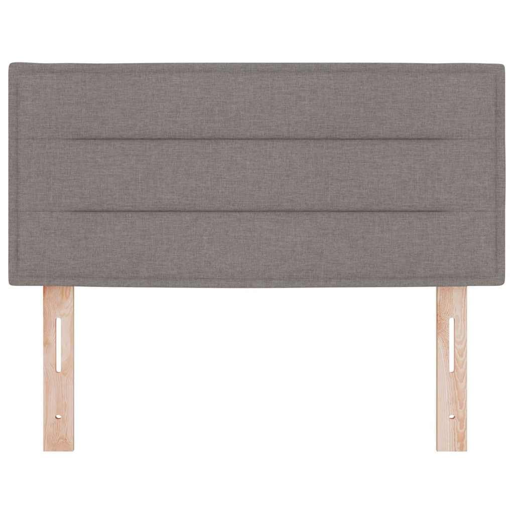 Tête de lit Taupe 90 cm en Tissu avec Cadre en Bois d'ingénierie et pin Massif réglable pour Chambre contemporaine, Confort, décoration, Support, Facile d'entretien