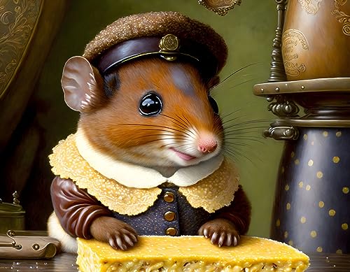 Poster souris marron 58x90 cm sans cadre pour decoration murale