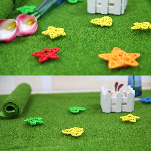 6 stuks kunstgras gras tegels 15 x 15 cm synthetisch gras gazon astro tuin gazon hoge dichtheid nep gras gras mat patch tegel - donkergroen - Image 4