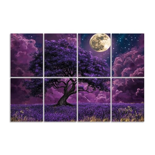 8 Pack Paneles Acústicos Artísticos Absorbentes de Sonido con Diseño Boho Moderno de 48"x32" miniatura 1