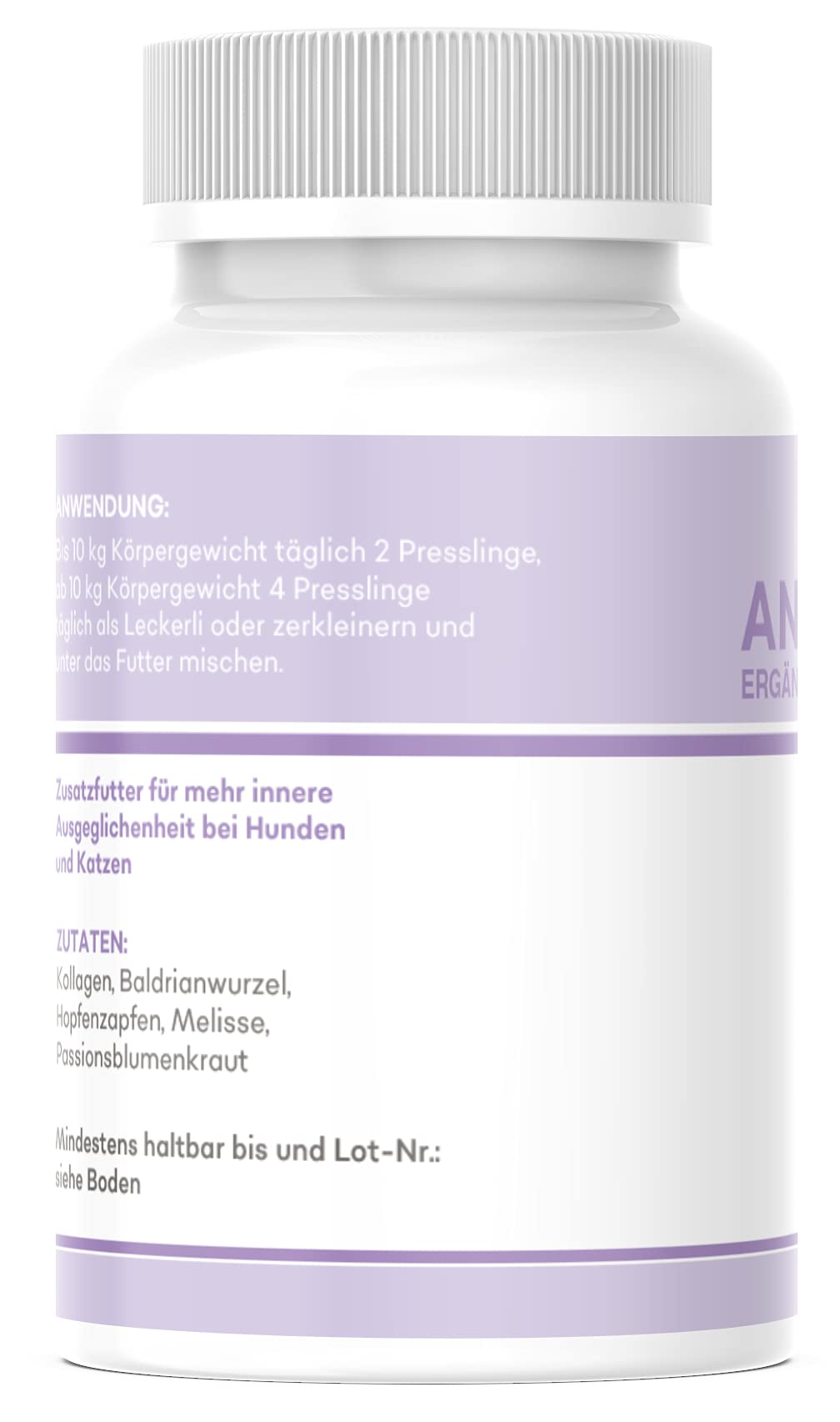 Hello Animal Anti Stress Chien – Comprimés hautement dosés à la Valériane – calmant Naturel pour Chiens et Chats anxieux – réduit Le Stress – Le décontractant Contre Panique, anxiété et nervosité