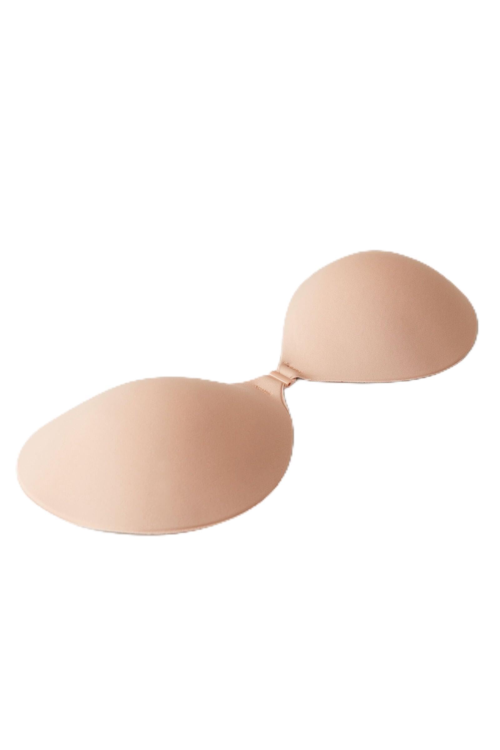 Women Reusable Silicone Cleavage Bra | Invisible Push-Up Adhesive Bra | Seamless Backless & Strapless Support | Ultra-Thin Matte Finish Beige-picture-25