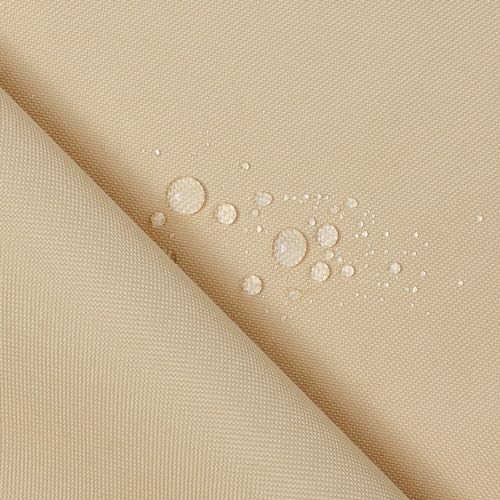 Ottertex Canvas Fabric Waterproof Outdoor 60' Wide 600 Denier 15 Colors Sold by The Yard (1 Yard, Beige)
