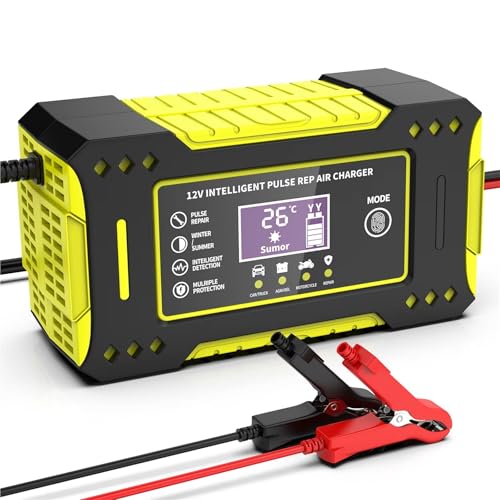 Spanningsomvormer 6A 12V Reparatie LCD-scherm Intelligente Auto-acculader Auto- En Motorfietsaccu-oplaadeenheid Loodzuuraccu spanningstransformator