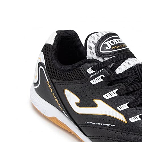 Chuteira Joma Maxima Futsal Cor:Preto e Branco;Gênero:Masculino;Tamanho:41