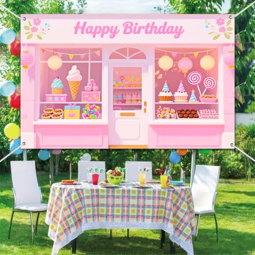 BlissYard Banner Fiesta Dulces Fondo 71x43 pulgadas miniatura 6