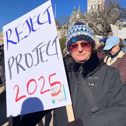 『Praisely McNamara and Allie Perry (50-50-1 anti-Trump/Musk protest in Hartford)』のカバーアート