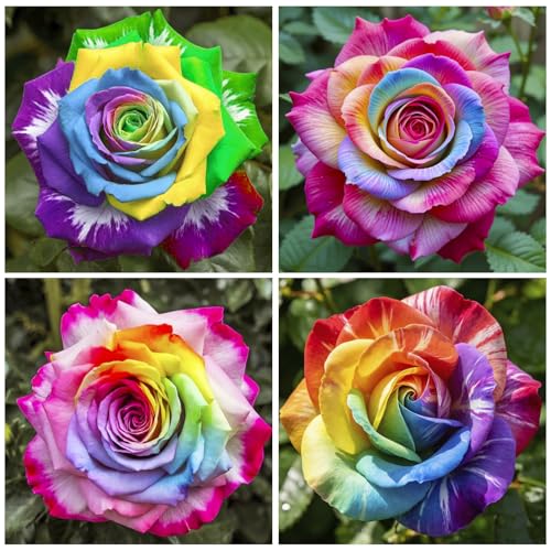 25+ Mix Colorful Rose Seeds for Planting - Vibrant Colors Fragrant Flowers, Perennial for Pots &...