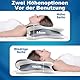 EvenVentric Nackenkissen Kopfkissen - Ergonomisches Kopfkissen Nackenschmerzen für Seiten, Rücken & Bauchschläfer, Memory Foam Kissen mit Kühlung abnehmbare Kissenhülle （Grau）