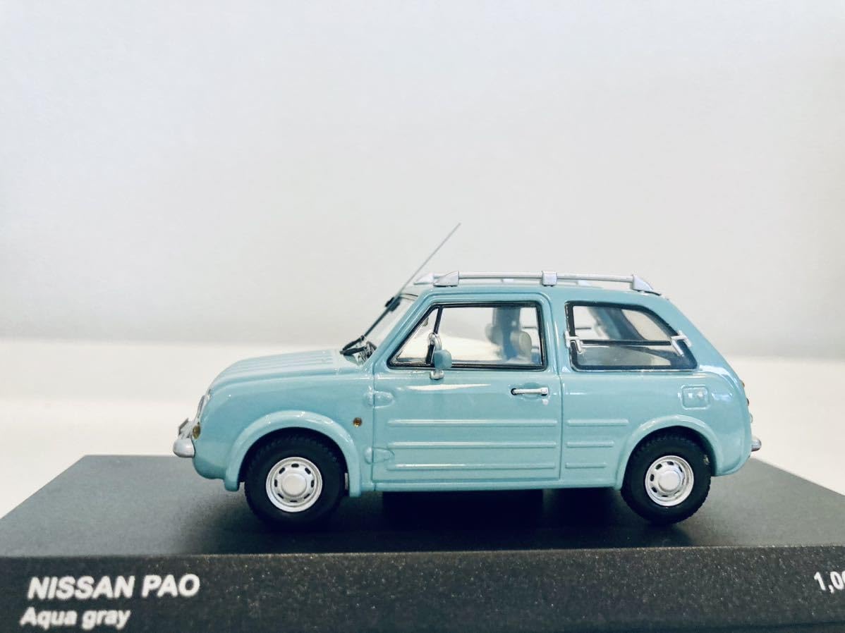 【日産 パオ】1/43アクアグレー 限定 Kyosho Nissan Amazon | 1/43 京商 パオ アクアグレー/ブルー | ミニカー・ダイ