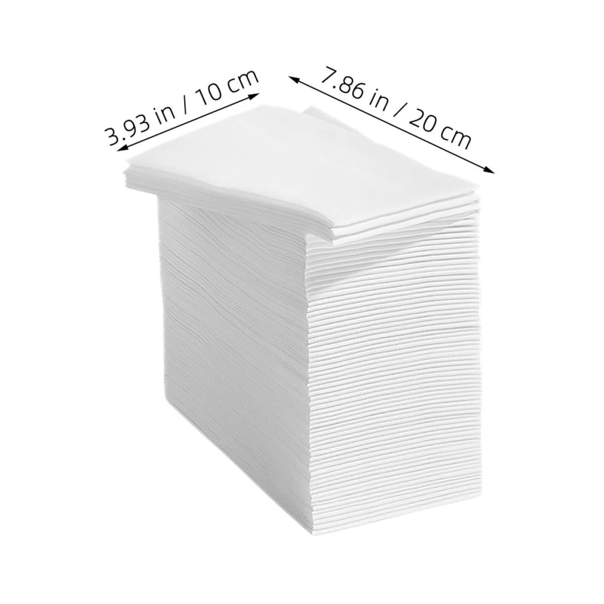 CRAFTHROU 100 Unidades Servilletas de Papel de Color Blanco de 40x30 Cm, Gruesas y Plegadas, para Cocina y Cumpleaños, Ideales para Fiestas y Restaurantes Elegantes