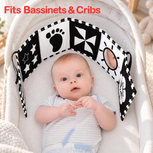 URMYWO Black and White Baby Toy, Tummy Time High Contrast Newborn Toys - image 6