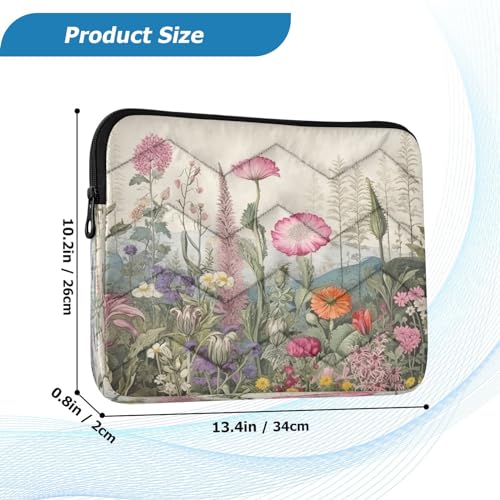 Funda para Laptop con Diseño Floral Vintage 13-14 pulgadas miniatura 3
